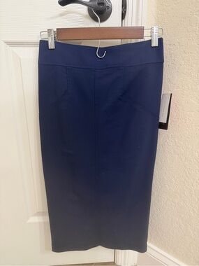 New York & Company Navy Pencil Skirt - Sleek Office Staple